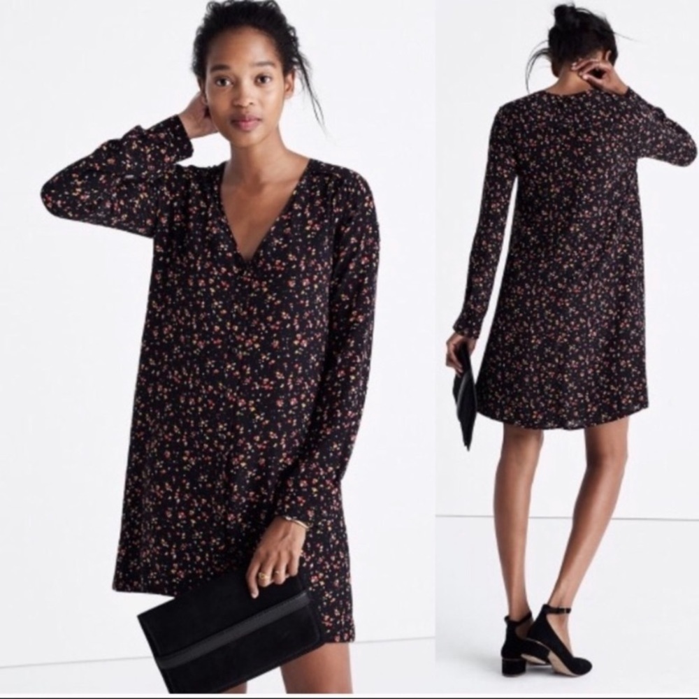 Madewell et Sezane Elly Floral Mini Dress XS